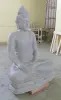 Product image 3 of the product “Seated Buddha made of Riverstone in Bhumisparsha - gesture of touching the earth. 125 cm height. ”